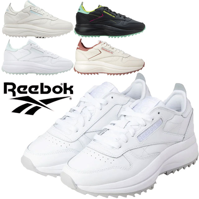 リーボック レザースニーカー レディース リーボック Reebok レディース 厚底 スニーカー クラシック レザー SP エクストラ ダッドスニーカー ローカット カジュアルシューズ 100025714 100009248 100033463 100033464 100070139 靴 送料無料 あす楽 evidr |6