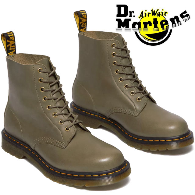 【返品交換送料無料】ドクターマーチン Dr.Martens 1460 パスカル 8ホールブーツ メンズ ショートブーツ 本革 靴 レザーブーツ レースアップブーツ カジュアルシューズ 編み上げブーツ 31004352 オリーブ あす楽 evidr