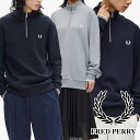 フレッドペリー スウェット メンズ レディース M3574 ハーフジップ トレーナー 長袖 トップス ウエア アウター 上着 レギュラーフィット 月桂樹 ロゴ ...