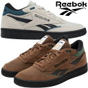 ＼ポイント10倍／リーボック Reebok クラブC ミッド 2 リベンジ ビンテージ スニーカー メンズ レディース 靴 カジュアルシューズ ミッドカット 紐靴 100034038 ブラウン 100034039 スタッコー 送料無料 あす楽 evid |6