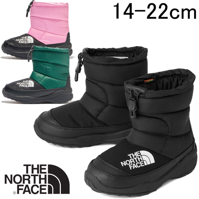 【送料無料】ザ・ノースフェイス THE NORTH FACE 男の子 女の子 子供靴 キッズ ジュニア スノーブーツ NFJ52288 K ヌプシ ブーティ VI ウインターブーツ スノーシューズ 防水 防寒 保温 軽量 TNFブラック 黒 フォレストファーン オーキッドピンク 【あす楽】 evid