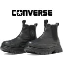 コンバース 厚底 スニーカー レディース レザーオールスター(R) トレックウェーブ サイドゴア ハイ メンズ チャンキーソール ハイカット 31310830 ブラック 黒 靴 【送料無料】 最強翌日配送 evid2 |6