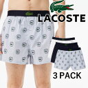 ラコステ トランクスパンツ メンズ 7H8907 3パックボクサーパンツ インナー アンダーウェア 下着 パンツ 3枚組 3PACK ギフト プレゼント ロゴ プリント 鰐 ワニ 水色 白 紺 最強翌日配送 送料無料 evid