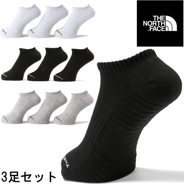 ザ・ノース・フェイス 靴下 メンズ ランニング アンイーブン ドライ 3P ショート ソックス レディース 3足セット 吸汗 速乾 くるぶしソックス 3足組 抗...