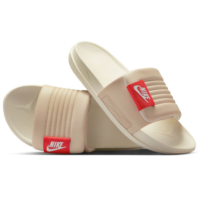 ＼最大1000円クーポン有／ナイキ サンダル レディース シャワーサンダル メンズ ウィメンズ オフコート アジャスト スライド カジュアルシューズ シャワサン DV1033-100 サンドドリフト/セイル/ピカンテレッド 靴 NIKE 送料無料 最強配送 evid |5のサムネイル