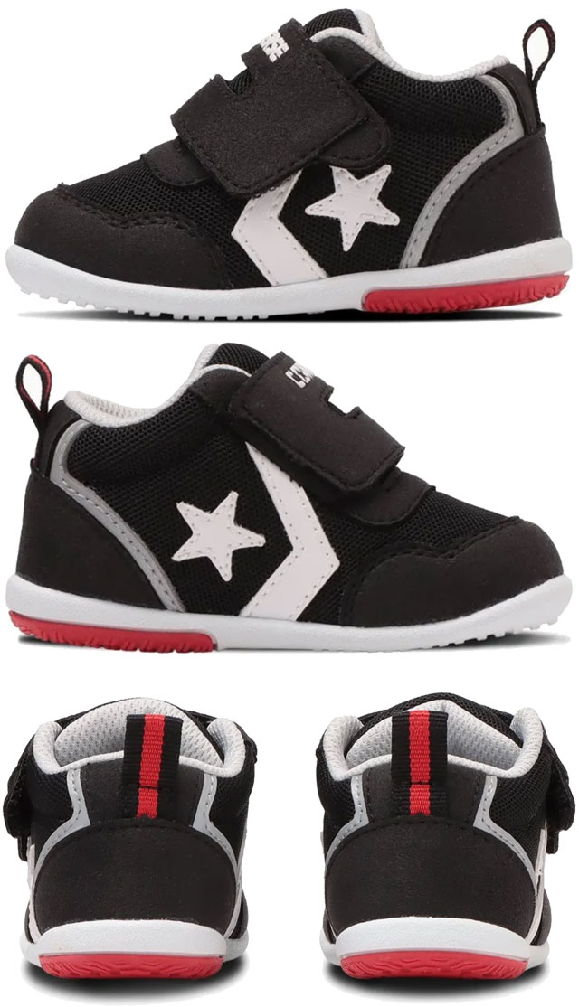 ＼ポイント10倍／コンバース ベビー シューズ キッズ スニーカー ミニ RS 2 ファーストシューズ 男の子 ベビーシューズ 女の子 ベビー靴 ベルクロ 子供靴 ローカット converse 37303330 37303331 送料無料 最強翌日配送 evid |5