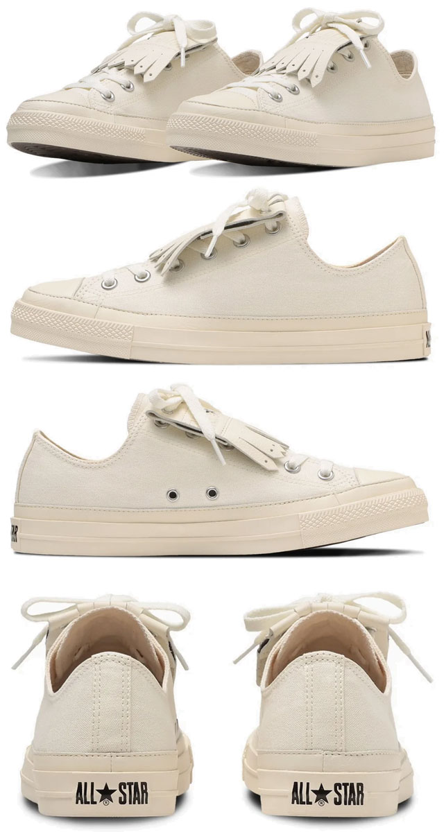 ＼10%OFFクーポン有／コンバース スニーカー メンズ オールスター（R） キルト OX レディース ローカット 2WAY カジュアルシューズ 31312380 ホワイト 白 靴 送料無料 最強翌日配送 evid