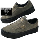 コンカラー スニーカー メンズ BASEL SUEDE スリップオン ローカット コンフォート カジュアルシューズ URBAN FIT スタンダードラスト スエ...