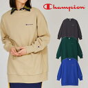 チャンピオン|Champion ワンピース レディース CW-A010 スウェットワンピース トレーナー トップス 裏毛 長袖 クルーネック プルオーバー 丸首...