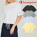 チャンピオン Tシャツ レディース ショートスリーブ 接触冷感 ドローストリング クルーネック アパレル コットン100% アメカジ ウェア CW-B322 0...