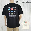 コロンビア Tシャツ メンズ PM0785 スタックブルックグラフィックショートスリーブティーシャツ 半袖 トップス レディース 紫外線対策 アパレル 吸湿 速...