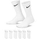 ナイキ Dri-FIT エブリデイ クッション 靴下 ユニセックス 6P クルー ソックス レディース 6足セット ジュニア アパレル 6足組 SX6910 1...