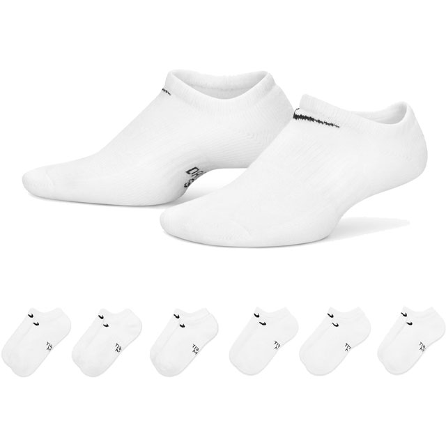 \ポイント8倍/ナイキ Dri-FIT 靴下 ジュニア 6P エブリデイ クッション ノーショウ ソックス スニーカー ローカット 通気性 速乾性 レディース ...