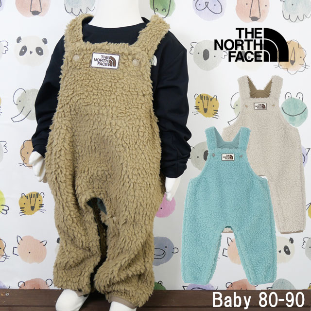ザ・ノース・フェイス サロペット ベビー 男の子 カドルフリースオーバーオール キッズ 女の子 オールインワン ベビー服 長ズボン アパレル つなぎ パンツ 防寒 ウェア NAB72403 アイボリー クラシックカーキ ブルー 子供服 送料無料 最強翌日配送 evid