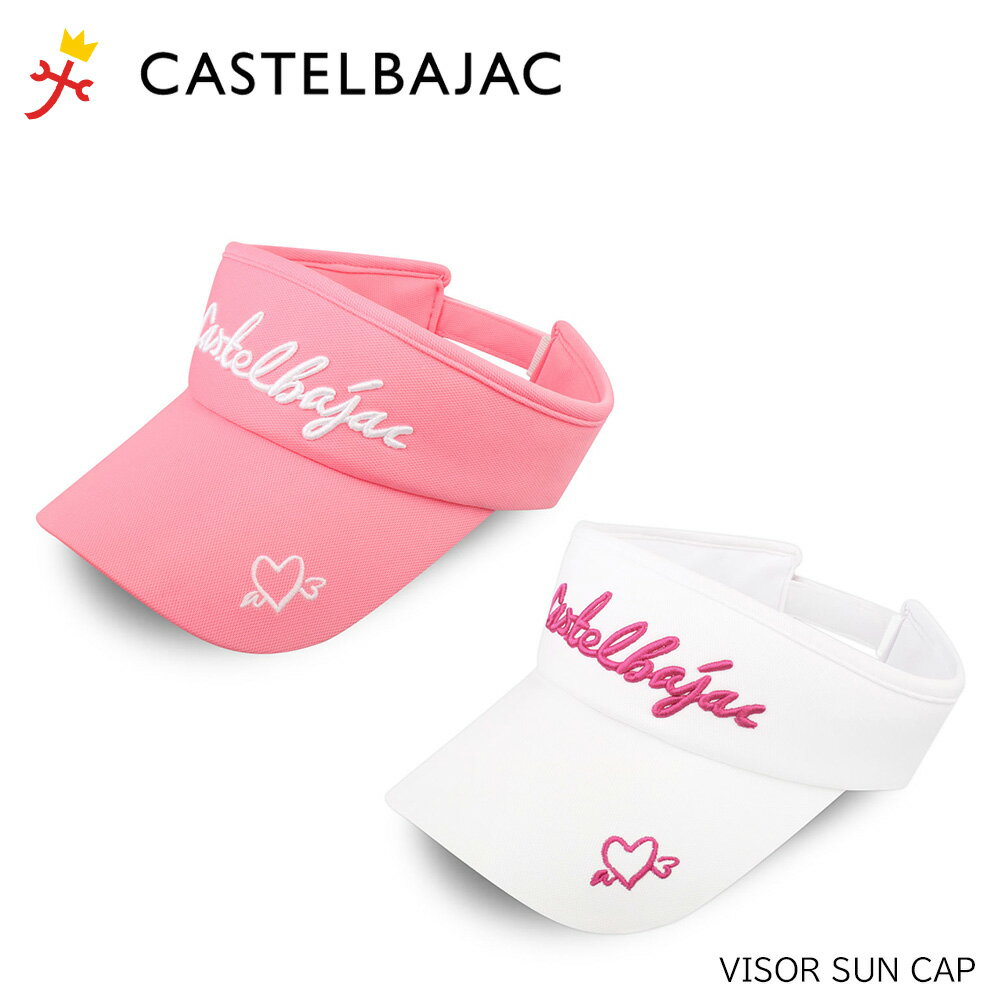 CASTELBAJAC サンバイザー レディース ホワイト/ピンク