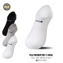 PGA スニーカー ゴルフ ソックス メンズ 靴下 25cm 25.5cm 26cm 26.5cm 27cm 27.5cm 28cm ホワイト ブラック グレー...