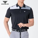 ゴルフウェア ゴルフ ウエア 半袖 ポロシャツ メンズ 男 男性 男性用 ブラック グレー M L XL 2XL 夏 秋 春 接触冷感 速乾吸収 汗 すぐ乾く ...