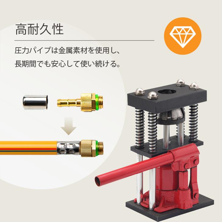 カシメール 6方向締 外径8mm～25mm対応 ホースキャップ加締機 YG-04 圧力パイプ 手動油圧パイプ 6角圧着 加締め機 裸圧着ペンチ 圧着ペンチ 2