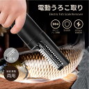 【スーパーSALE 期間限定6/3 20:00~point 10倍】 電動うろこ取り 魚の鱗とり 充電式 ウロコ取り 業務用 キッチンツール 家庭用