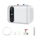 【楽天スーパーSALE 期間限定10%OFF 18680円→16810円】 電気給湯器 110V/1500W 小型電気温水器 30℃~75℃調節 急速加熱 ミニ小型電気温水ヒーター 10L 大容量 瞬間湯沸かし器 取り付けやすい