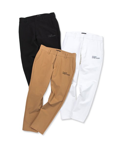 SY32 by SWEET YEARS GOLF ゴルフウェア メンズ ストレッチパンツ ロングパンツ テーパード 軽量 ポリエステル GOLF M/L/XL◆STRETCH DOUBLE CROSS PANTS◆SY32 by SWEET YEARS GOLF