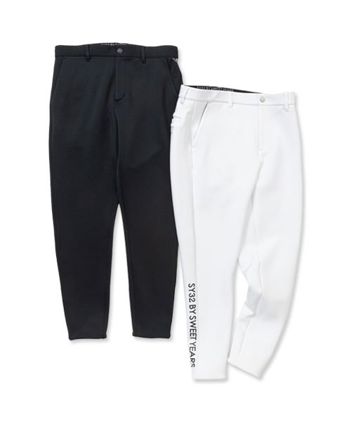 スウェットパンツ ロング ストレッチダンボール素材 テーパード 男性 ポリエステル ゴルフ M/L/XL ◆DOUBLE FACE CARDBOARD PANTS◆ SY32 by SWEET YEARS GOLF