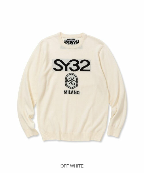 クルーネックニット SY32ゴルフ 男性◆WASHABLE WOOL SWEATER｜MEN'S◆SY32 by SWEET YEARS GOLF[SYG-23A001ABS] 2