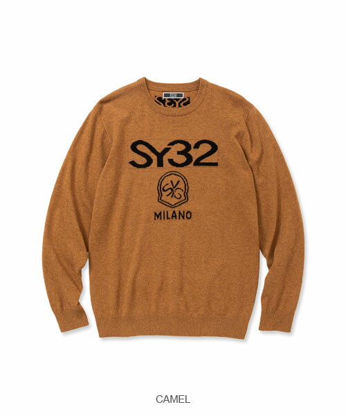 クルーネックニット SY32ゴルフ 男性◆WASHABLE WOOL SWEATER｜MEN'S◆SY32 by SWEET YEARS GOLF[SYG-23A001ABS] 3