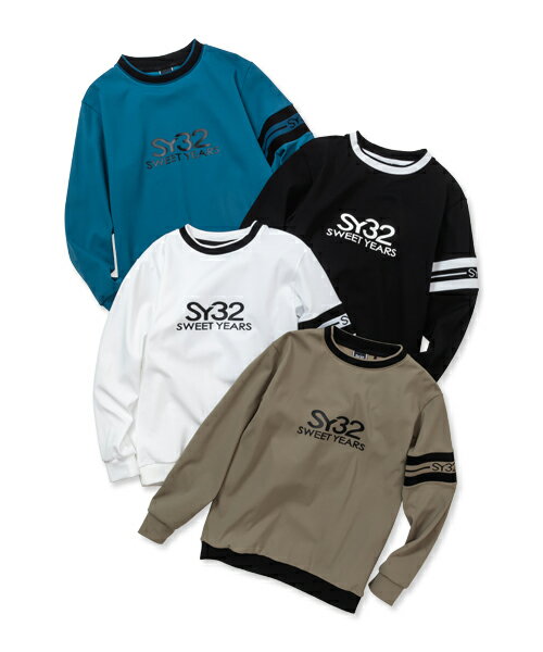 ダブルフェイスニット ロングスリーブモックネック SY32ゴルフ 男性◆DOUBLE FACE TEXBRID CREW SHIRTS｜MEN'S◆SY32 by SWEET YEARS GOLF