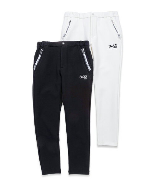 ダンボールニット ストレッチパンツ SY32ゴルフ 男性◆DOUBLE KNIT H-ZIP SWEAT PANTS｜MEN'S◆SY32 by SWEET YEARS GOLF[SYG-24SABS20]