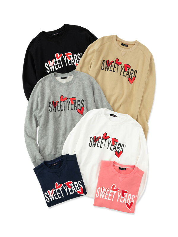 【18700円→30%OFF】SWEET YEARS クルーネックスウェット◆【SWEET YEARS】Sweat Pullover◆SY32 by SWEET YEARS エスワイサーティトゥバ..