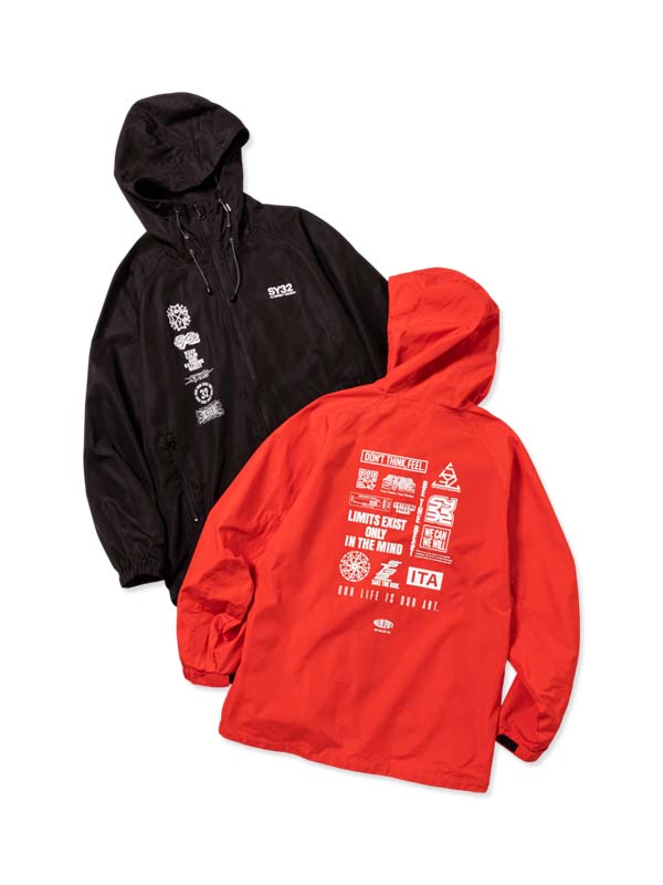 樂天商城 - マルチロゴ ウインドブレーカー◆MULTI LOGO WINDBRAKER◆SY32 by SWEET YEARS エスワイサーティトゥバイスウィートイヤーズ [32-26SN1-01]