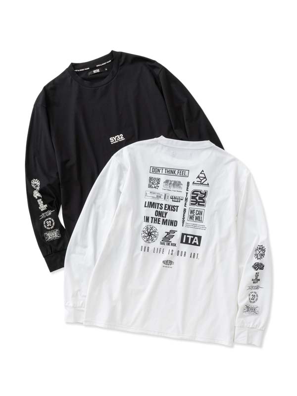 樂天商城 - マルチロゴ ロングスリーブTシャツ◆MULTI LOGO L/S TEE◆SY32 by SWEET YEARS エスワイサーティトゥバイスウィートイヤーズ [32-26SN1-10]