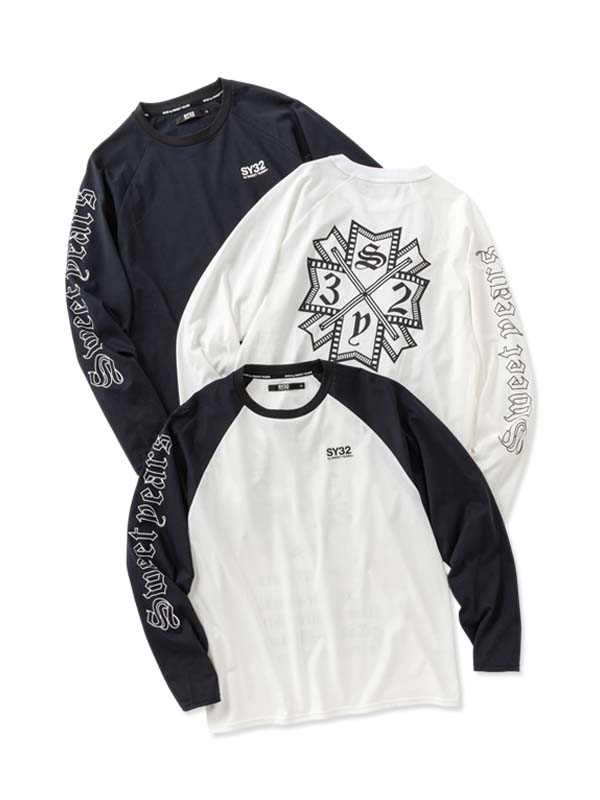 樂天商城 - ラグランスリーブ ロングスリーブTシャツ◆RAGLAN SLEEVE CROSS L/S TEE◆SY32 by SWEET YEARS エスワイサーティトゥバイスウィートイヤーズ [32-26SN1-14]