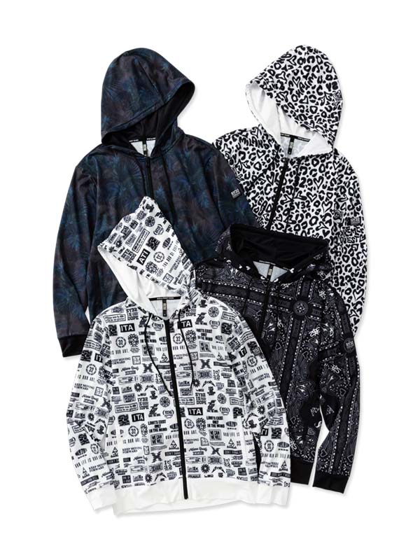 樂天商城 - ジップフーディーグラフィックラッシュガード ◆RASH GUARD GRAPHIC ZIP HOODIE◆SY32 by SWEET YEARS エスワイサーティトゥバイスウィートイヤーズ [32-26SN1-44]