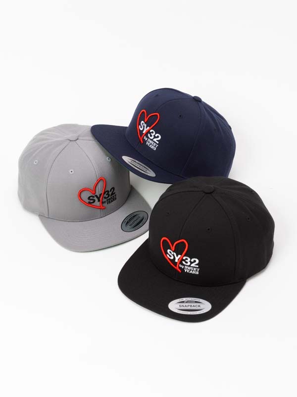 樂天商城 - ハートミックス ロゴ キャップ◆HEART MIX LOGO SNAPBACK CAP◆SY32 by SWEET YEARS エスワイサーティトゥバイスウィートイヤーズ [32-26SN9-08]