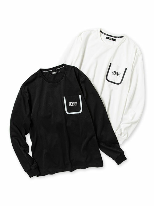 樂天商城 - 【30％OFF】Tシャツ 長袖Tシャツ 長袖 ロングスリーブ ロンT 吸汗速乾性 ポリエステル生地 S/M/L/XL/XXL LL/3L ◆DESIGN POCKET L/S TEE◆ SY32 by SWEET YEARS エスワイサーティトゥバイスウィートイヤーズ [13023]
