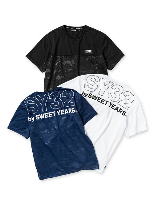 樂天商城 - 【8800→30%OFF】Tシャツ 半袖Tシャツ 半袖 ハーフスリーブ 吸汗速乾性 カモ柄 S/M/L/XL/XXL LL/3L ◆EXCHANGE EMBOSS CAMO TEE◆ SY32 by SWEET YEARS エスワイサーティトゥバイスウィートイヤーズ [13036]