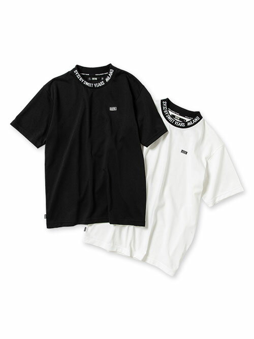 樂天商城 - 【30％OFF】Tシャツ 半袖 半袖Tシャツ 吸汗速乾性 ポリエステル100% リブネック S/M/L/XL/XXL LL/3L ◆NECK DESIGN MINI METALLIC TAG TEE◆ SY32 by SWEET YEARS エスワイサーティトゥバイスウィートイヤーズ [13044]