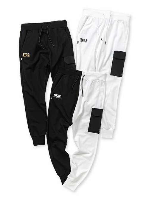 樂天商城 - 【50％OFF】パンツ ロングパンツ スウェット ストレッチナイロン S/M/L/XL/XXL LL/3L ◆TEXTURE MIX SWEAT PANTS◆ SY32 by SWEET YEARS エスワイサーティトゥバイスウィートイヤーズ [13503]