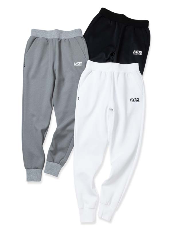 ウエスト ヒップ 股上 股下 S： 　69cm 　100cm 　28cm 　70cm M： 　72cm 　103cm &nbsp; &nbsp; 29cm 　71cm L： 　75cm 　106cm 　30cm &nbsp; &nbsp; 73cm XL： 　78cm 　109cm 　31cm 　75cm XXL： 　81cm 　112cm 　32cm 　76cm 艶感のあるソフトな風合いで着心地の良さが特徴です。 スウェット素材のアイテムは違った見栄えがポイントです。 ジップフーディー、P/Oフーディー、クルーを展開したセットアップシリーズ。 素材：ポリエステル 91%、ポリウレタン&nbsp;9％ カラー：BLACK、WHITE、GRAY サイズ：S、M、L、XL、XXL MODEL(BEIGE)：185cm SIZE：XL