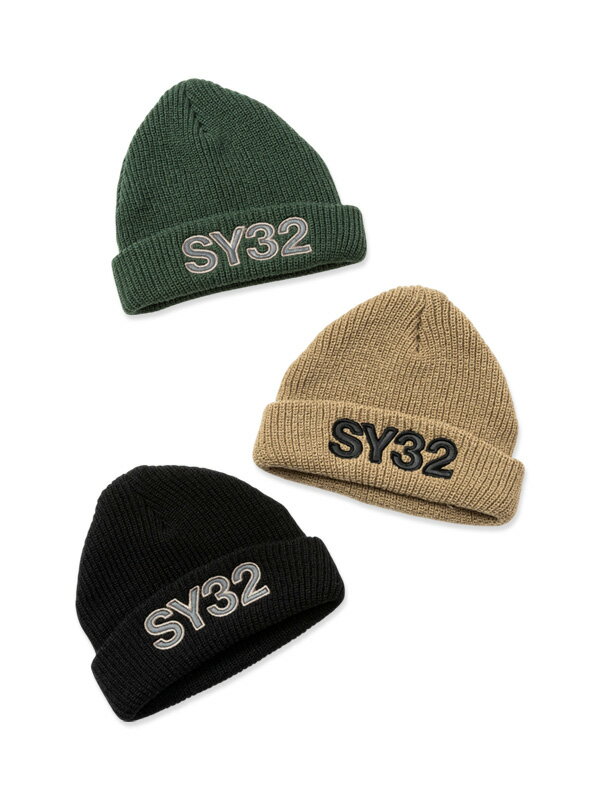 樂天商城 - ニットキャップ◆EMBROIDERY KNIT BEANIE◆SY32 by SWEET YEARS エスワイサーティトゥバイスウィートイヤーズ [15535]