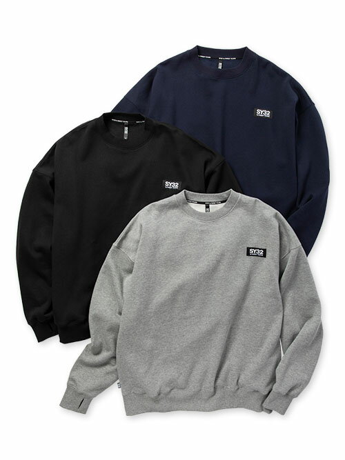 樂天商城 - 【13000円→30%OFF】スウェット トレーナー プルオーバー 裏起毛 S/M/L/XL/XXL LL/3L ◆NAME TAG BIG SILHOUETTE P/O CREW◆ SY32 by SWEET YEARS エスワイサーティトゥバイスウィートイヤーズ [TNS1776]