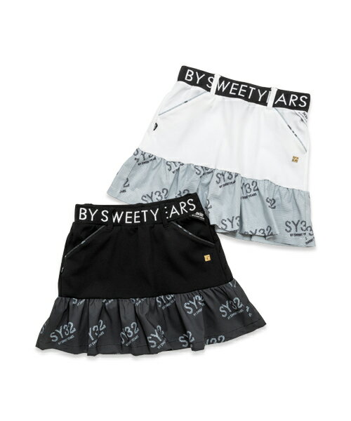 【楽天スーパーSALE 対象商品】ペプラムスカート SY32ゴルフ 女性◆STRETCH GRAPHIC COMBI SKIRT｜WOMEN..