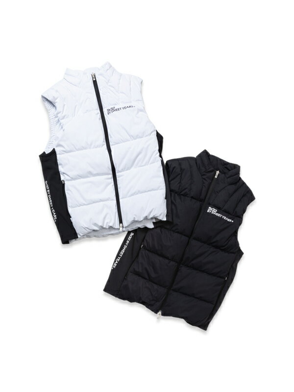 フェイクダウンベスト◆STRETCH KNIT LAMI VEST｜MENS◆SY32 by SWEET YEARS GOLF[SYG-24A046]