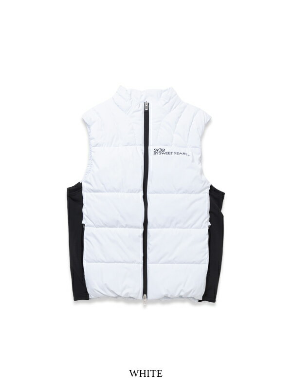 フェイクダウンベスト◆STRETCH KNIT LAMI VEST｜MENS◆SY32 by SWEET YEARS GOLF[SYG-24A046]