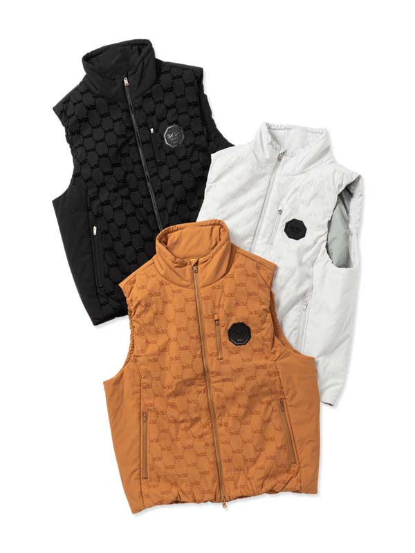 フロッキーウーブンベスト◆FLOCKY WOVEN STRECH VEST◆SY32 by SWEET YEARS GOLF[SYG-25A1-39]