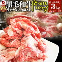 肉 お歳暮 クリスマス ギフト 食品 お祝い 黒毛和牛 贅沢 霜降り 切り落とし たっぷり メガ盛り 3kg(250g×12) プレゼント ( 和牛 切り落とし...
