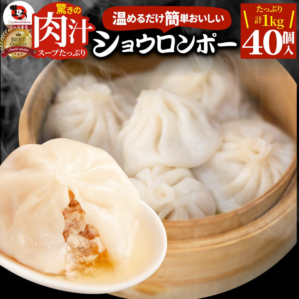 小籠包 ショーロンポー 中華 40個入り 1kg(500g×2) 点心 中華料理 惣菜 温めるだけ レンジ 冷凍 惣菜 お弁当 あす楽 業務用 温めるだけ レンチン 冷食 送料無料