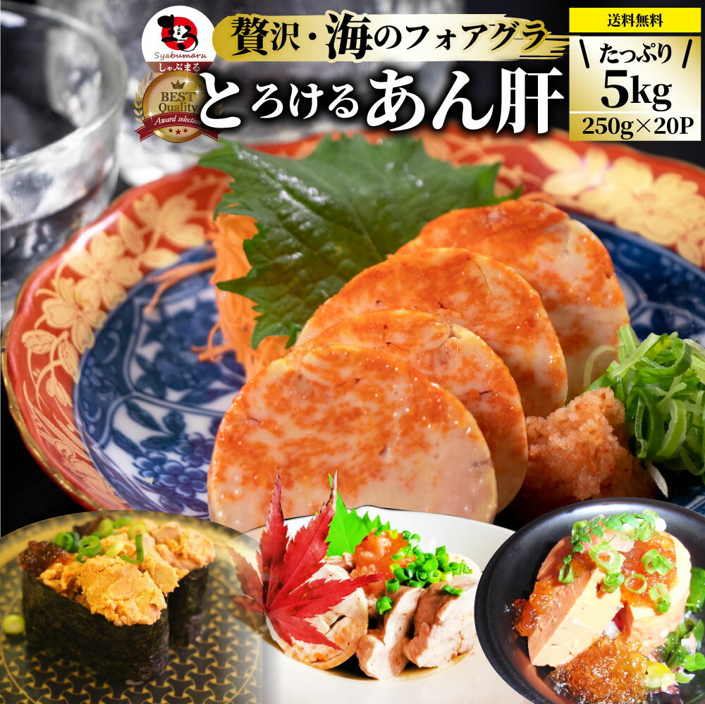 【6/1(土)24h限定★エントリーで最大P20倍】おつまみ 珍味 あん肝 5kg(250g×20) あんきも 酒 酒のつまみ 酒のアテ 肴 家飲み 一品 付き出し メール便送料無料